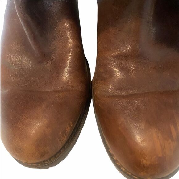 Women's Jessica Simpson Tall Brown  Crinkled Leather Boots / 6.5B / EUC - Picture 5 of 11